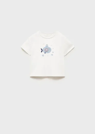 Koszulka z mieszanki bawełny z nadrukiem