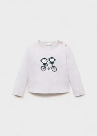 Koszulka z mieszanki bawełny z nadrukiem