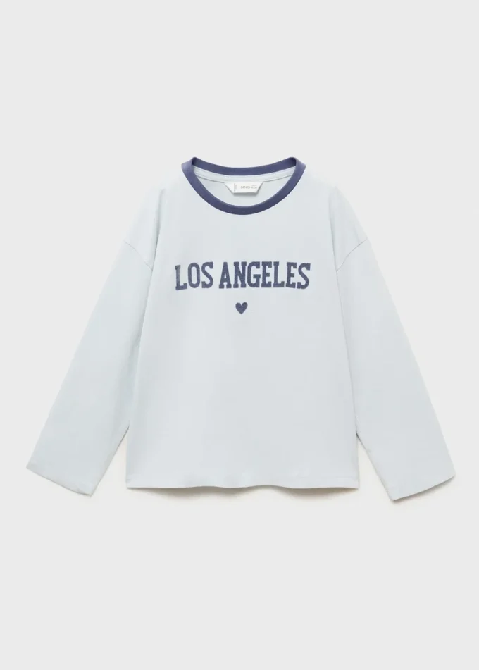 Koszulka z mieszanki bawełny z nadrukiem Koszulka z mieszanki bawełny z nadrukiem