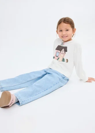 Koszulka z mieszanki bawełny z nadrukiem