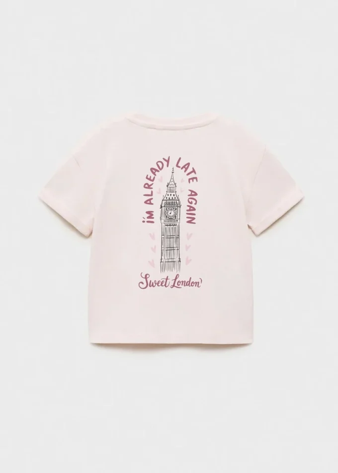 Koszulka z mieszanki bawełny z nadrukiem Koszulka z mieszanki bawełny z nadrukiem