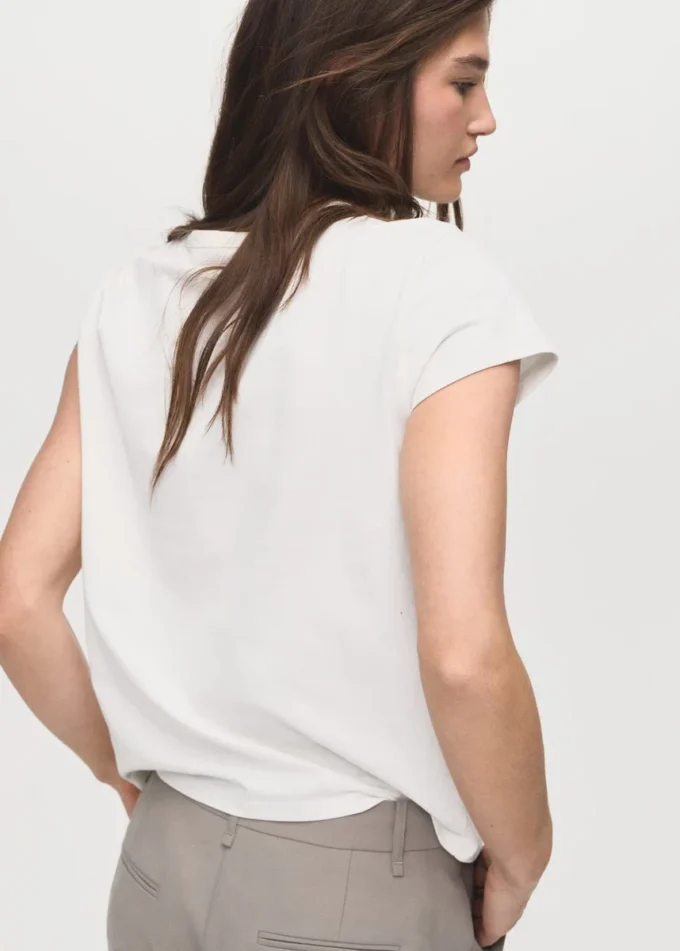 Koszulka z mieszanki bawełny z nadrukiem Koszulka z mieszanki bawełny z nadrukiem