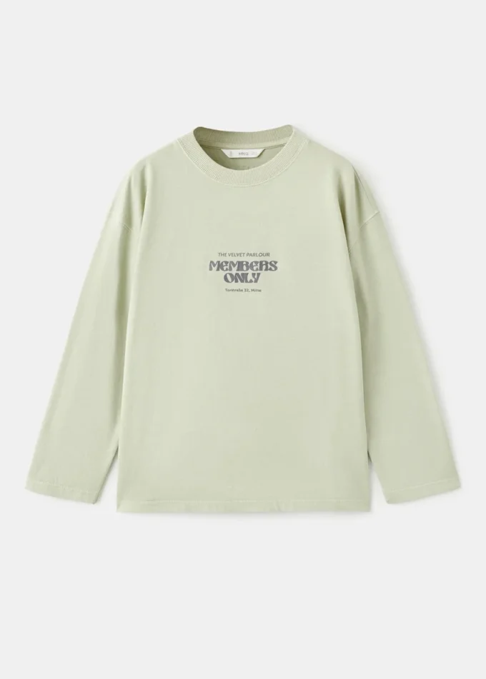 Koszulka z mieszanki bawełny z nadrukiem Koszulka z mieszanki bawełny z nadrukiem