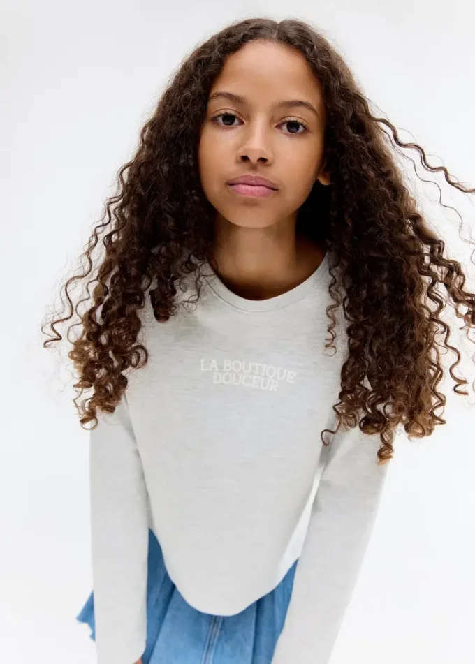 Koszulka z nadrukiem i długim rękawem Koszulka z nadrukiem i długim rękawem