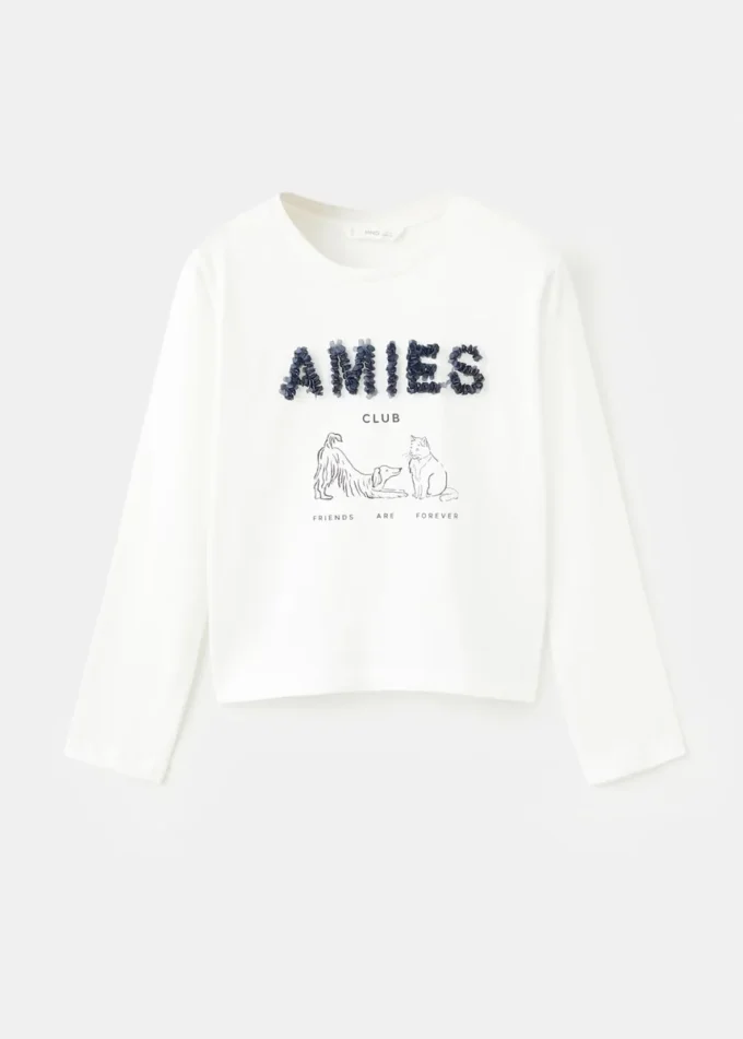 Koszulka z nadrukiem i długim rękawem Koszulka z nadrukiem i długim rękawem