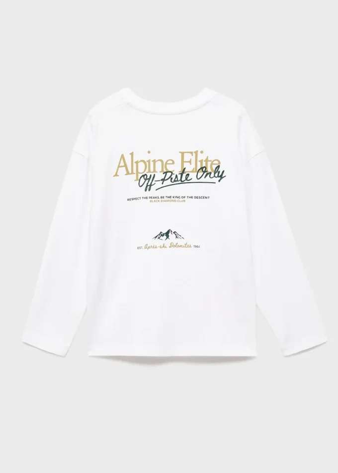 Koszulka z nadrukiem i długim rękawem Koszulka z nadrukiem i długim rękawem