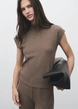 Koszulka z wysokim kołnierzem Koszulka z wysokim kołnierzem