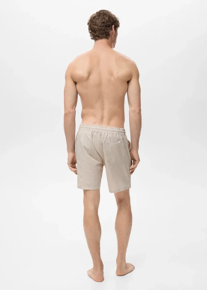 Kąpielówki z tkaniny seersucker Kąpielówki z tkaniny seersucker