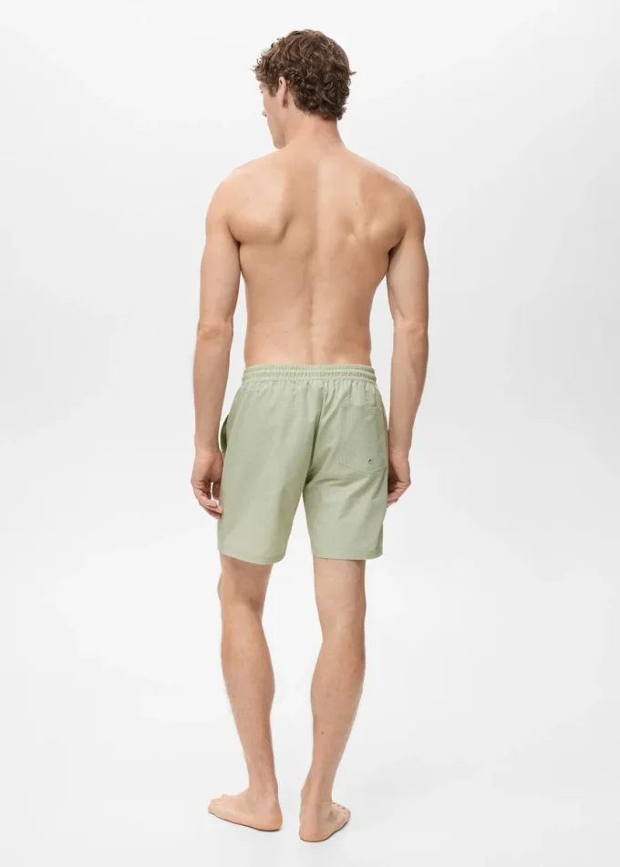 Kąpielówki z tkaniny seersucker Kąpielówki z tkaniny seersucker