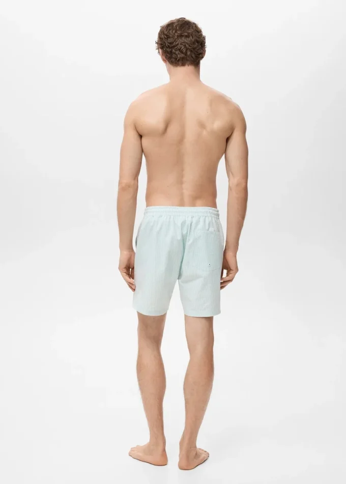 Kąpielówki z tkaniny seersucker Kąpielówki z tkaniny seersucker