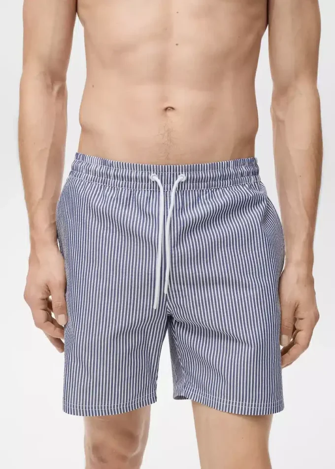 Kąpielówki z tkaniny seersucker Kąpielówki z tkaniny seersucker