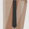 Krawat w paski z mieszanki wełny