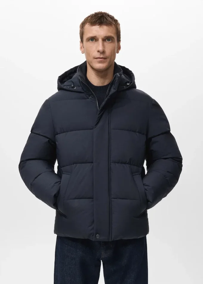 Krótka kurtka puchowa z powłoką hydrofobową Krótka kurtka puchowa z powłoką hydrofobową