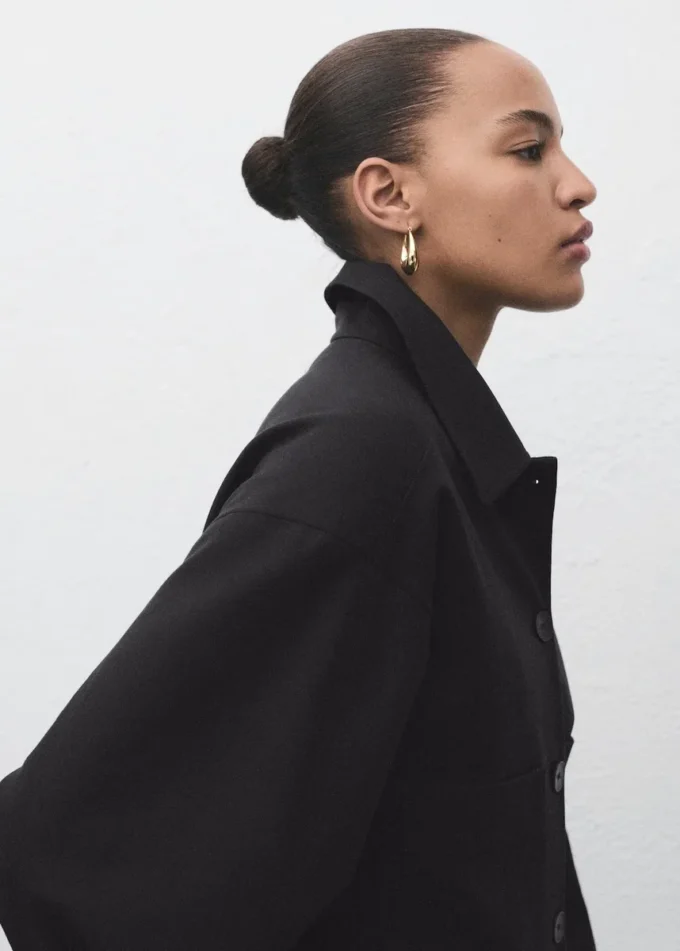 Krótka kurtka z kieszeniami Krótka kurtka z kieszeniami