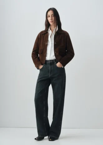 Krótka kurtka ze 100% skóry