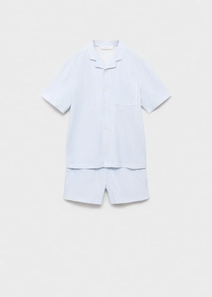 Krótka piżama w paski Krótka piżama w paski