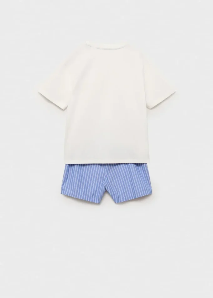 Krótka piżama w paski Krótka piżama w paski