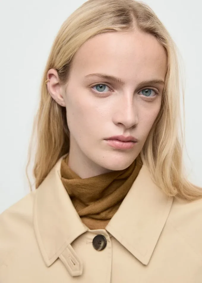 Krótki trencz oversize z epoletami Krótki trencz oversize z epoletami