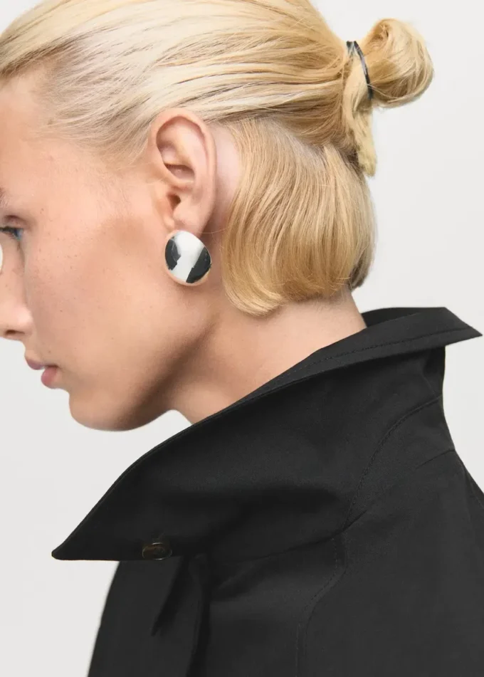 Krótki trencz oversize z epoletami Krótki trencz oversize z epoletami