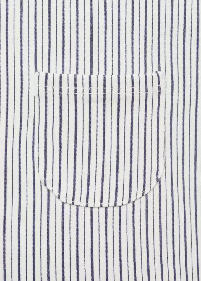 Krótkie ogrodniczki w paski Krótkie ogrodniczki w paski