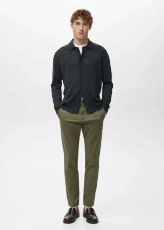 Krótkie spodnie chino Prato o zwężanych nogawkach