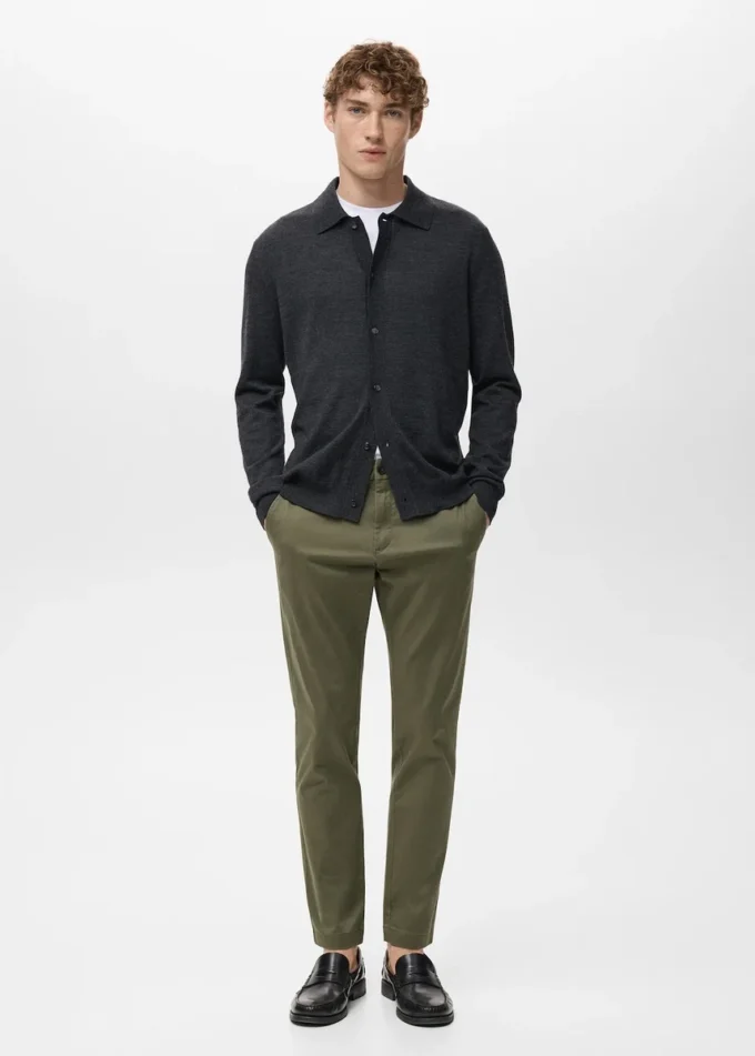 Krótkie spodnie chino Prato o zwężanych nogawkach Krótkie spodnie chino Prato o zwężanych nogawkach