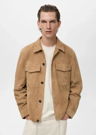 Kurtka 100% skóra z kieszeniami