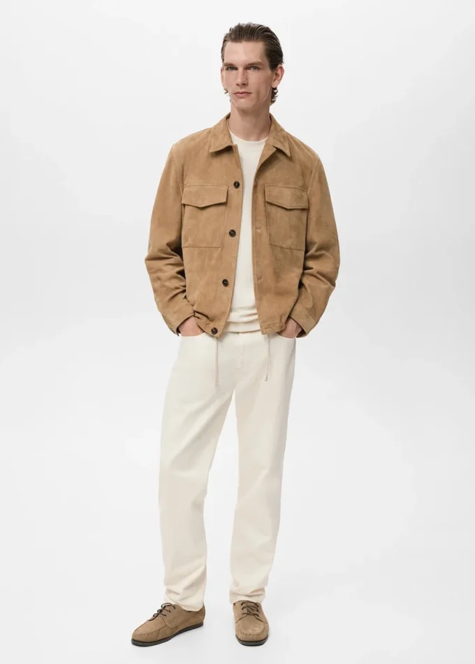 Kurtka 100% skóra z kieszeniami Kurtka 100% skóra z kieszeniami