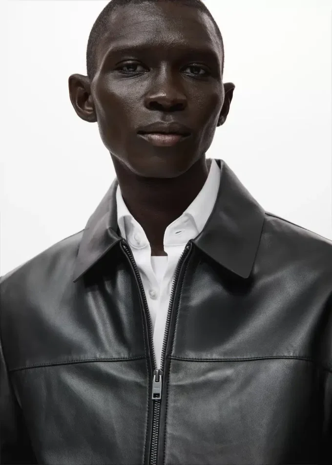 Kurtka 100% skóra z kieszeniami Kurtka 100% skóra z kieszeniami