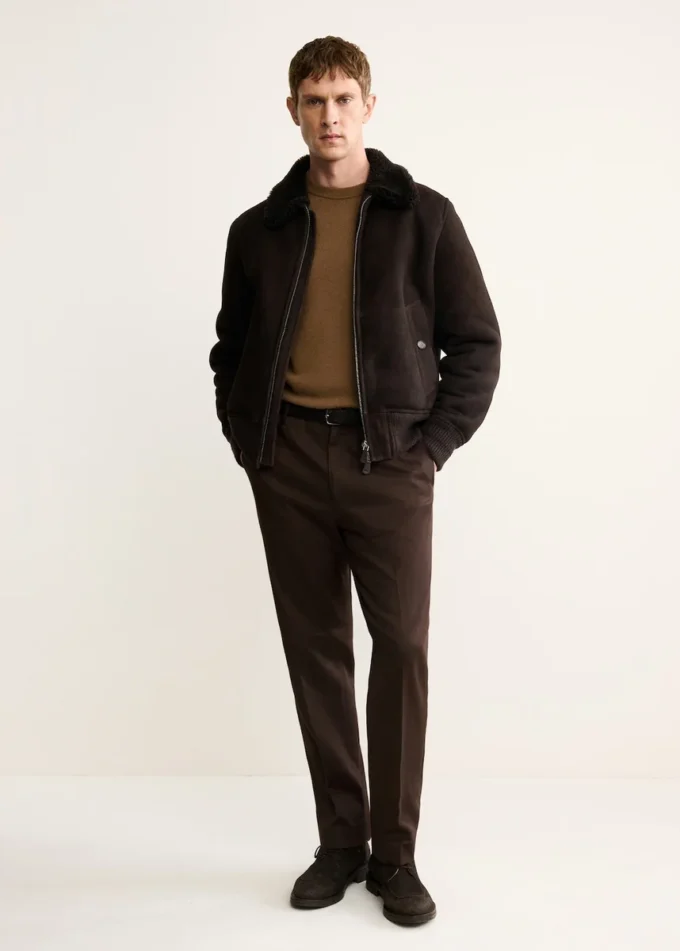 Kurtka bomberka 100% zamszowa Kurtka bomberka 100% zamszowa