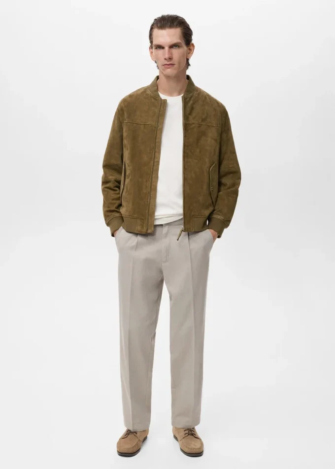 Kurtka bomberka z zamszu Kurtka bomberka z zamszu