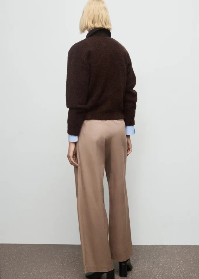 Kurtka bouclé z kołnierzem z sztruksu Kurtka bouclé z kołnierzem z sztruksu