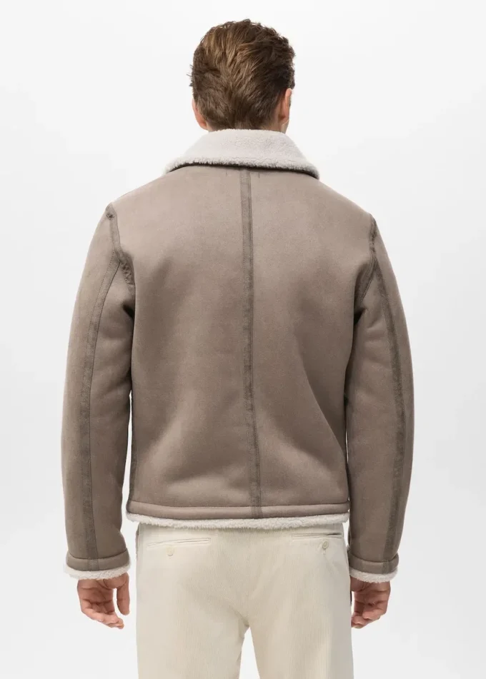 Kurtka dwustronna z detalami z owczej skóry Kurtka dwustronna z detalami z owczej skóry