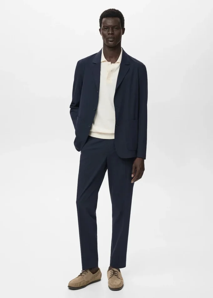 Kurtka garniturowa o dopasowanym kroju z kieszeniami Kurtka garniturowa o dopasowanym kroju z kieszeniami