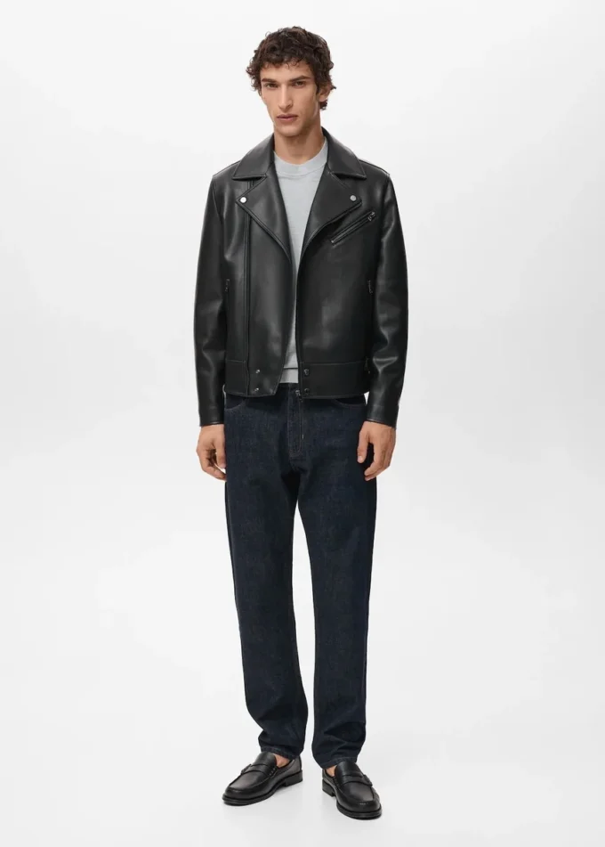 Kurtka motocyklowa ze sztucznej skóry Kurtka motocyklowa ze sztucznej skóry