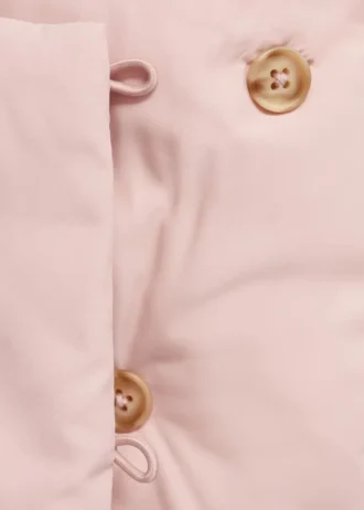 Kurtka z kapturem z efektem owczej skóry