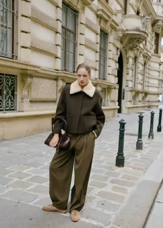 Kurtka z mieszanki wełny z odpinanym kołnierzem Kurtka z mieszanki wełny z odpinanym kołnierzem