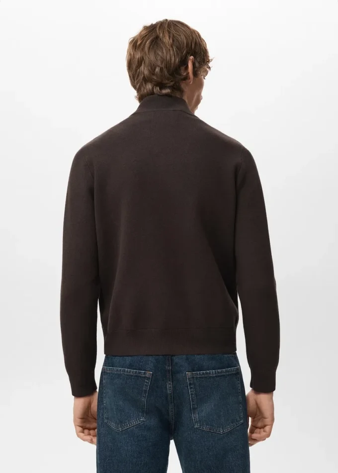 Kurtka z połączenia skóry i zamszu Kurtka z połączenia skóry i zamszu