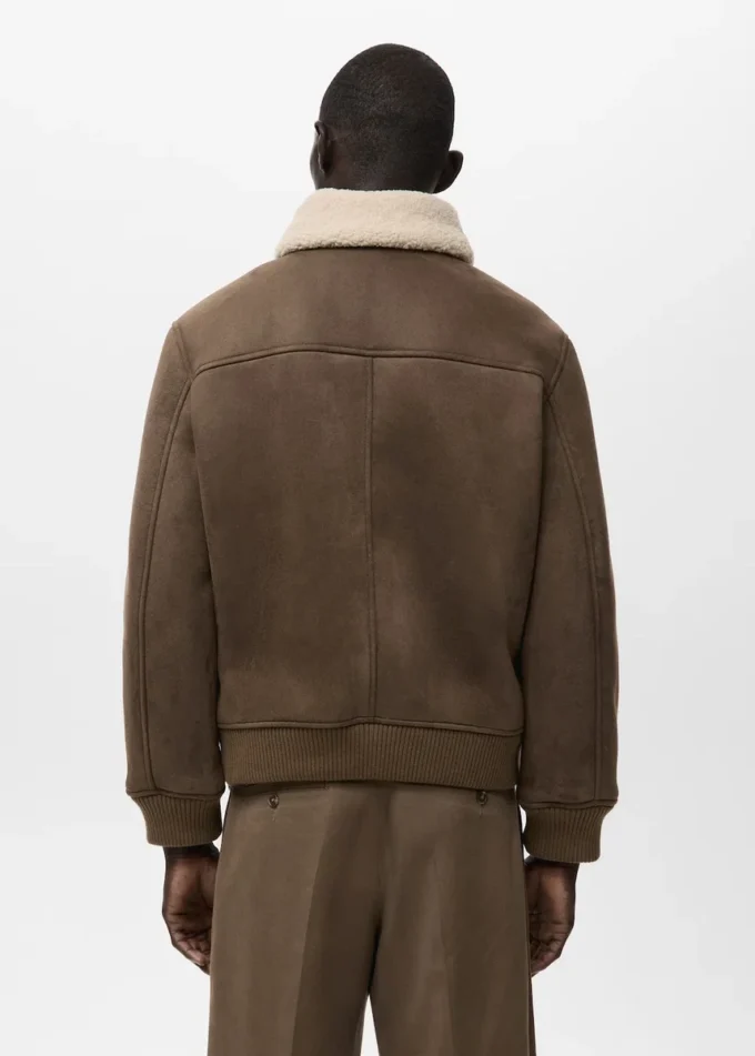 Kurtka z zamszu imitującego owczą skórę Kurtka z zamszu imitującego owczą skórę