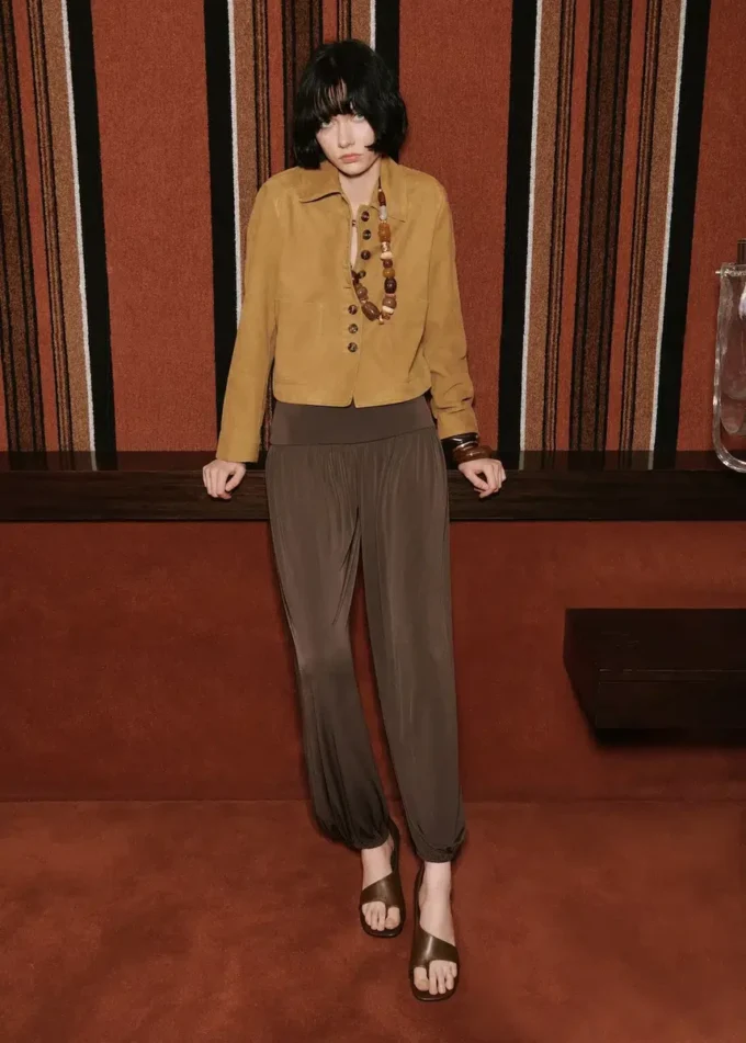 Kurtka z zamszu z guzikami Kurtka z zamszu z guzikami