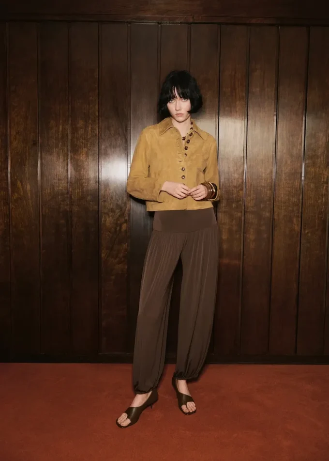 Kurtka z zamszu z guzikami Kurtka z zamszu z guzikami