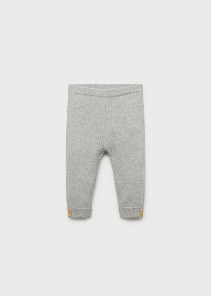 Legginsy z dzianiny prążkowanej Legginsy z dzianiny prążkowanej