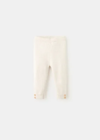 Legginsy z dzianiny prążkowanej Legginsy z dzianiny prążkowanej