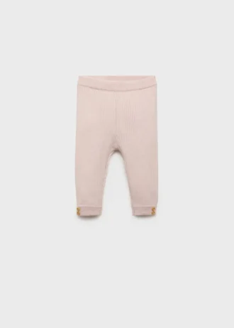 Legginsy z dzianiny prążkowanej