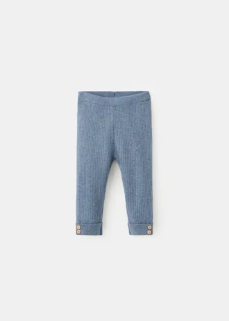 Legginsy z dzianiny prążkowanej Legginsy z dzianiny prążkowanej