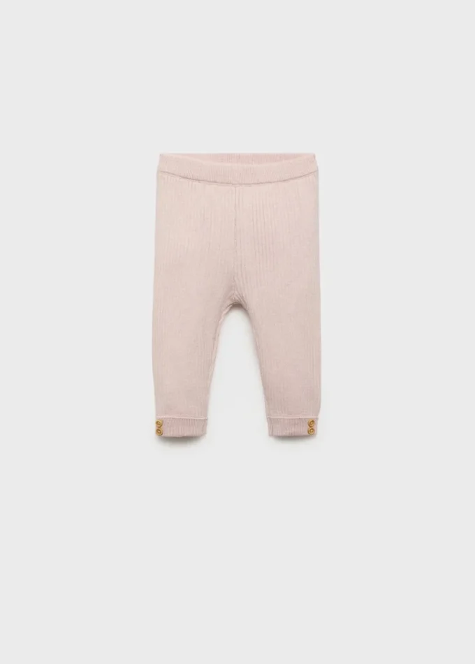 Legginsy z dzianiny prążkowanej Legginsy z dzianiny prążkowanej