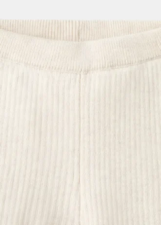 Legginsy z dzianiny prążkowanej Legginsy z dzianiny prążkowanej