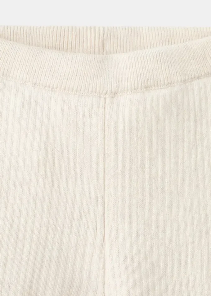 Legginsy z dzianiny prążkowanej Legginsy z dzianiny prążkowanej