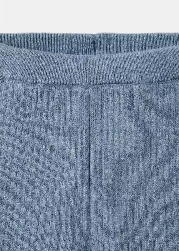 Legginsy z dzianiny prążkowanej Legginsy z dzianiny prążkowanej