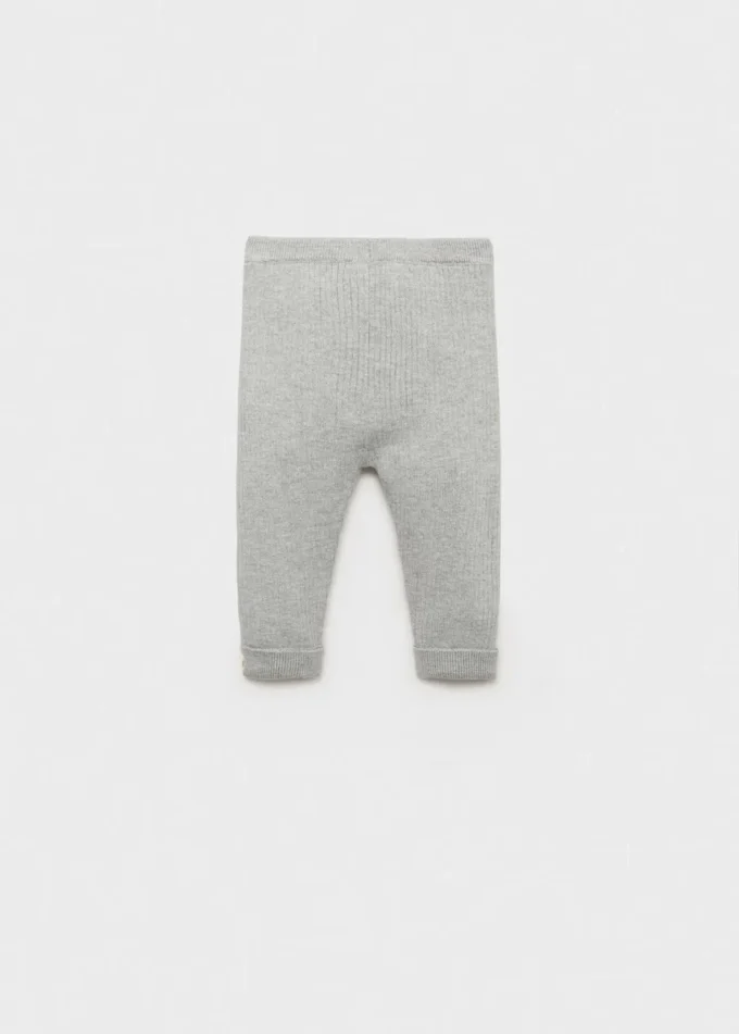 Legginsy z dzianiny prążkowanej Legginsy z dzianiny prążkowanej